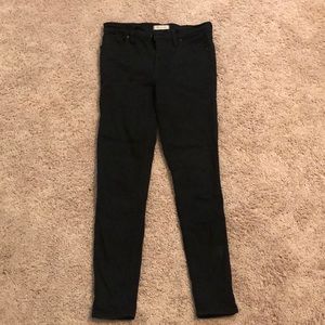 Black Madewell high rise skinny jeans